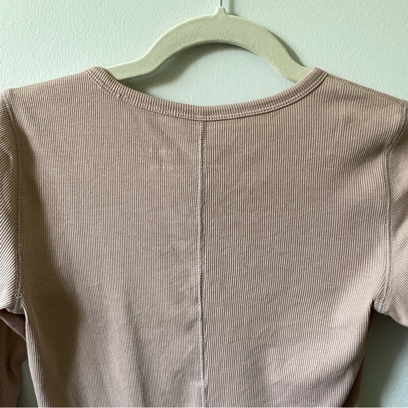 EVERLANE The Luxe Rib Long Sleeve Crew Supima Cotton S - Picture 9 of 10